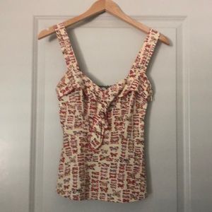 Anthropologie bustier butterfly top